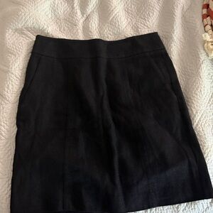 MaxMara black linen skirt size 2